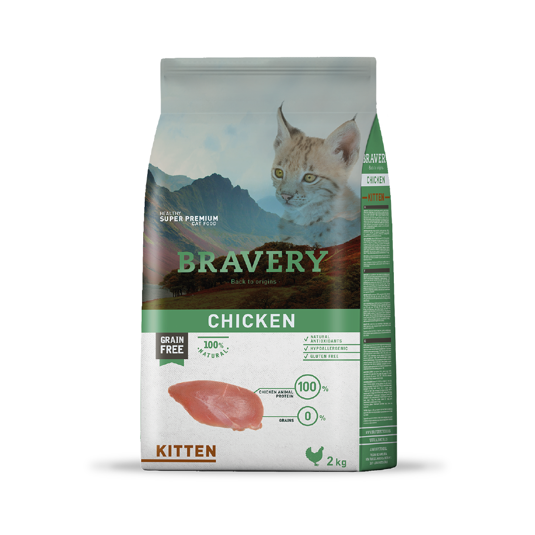 BRAVERY KITTEN CHICKEN 2KG