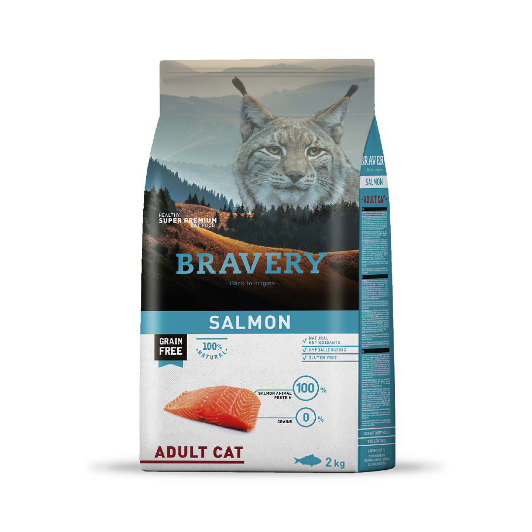 BRAVERY CAT ADULT SALMON 2 KG