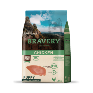 BRAVERY PUPPY CHICKEN 12KG