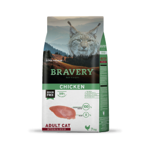 BRAVERY CAT ADULT CHICKEN 7 STERILIZED KG
