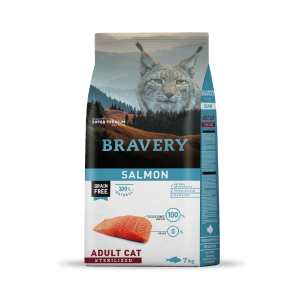 BRAVERY CAT ADULT SALMON 7KG STERILIZED