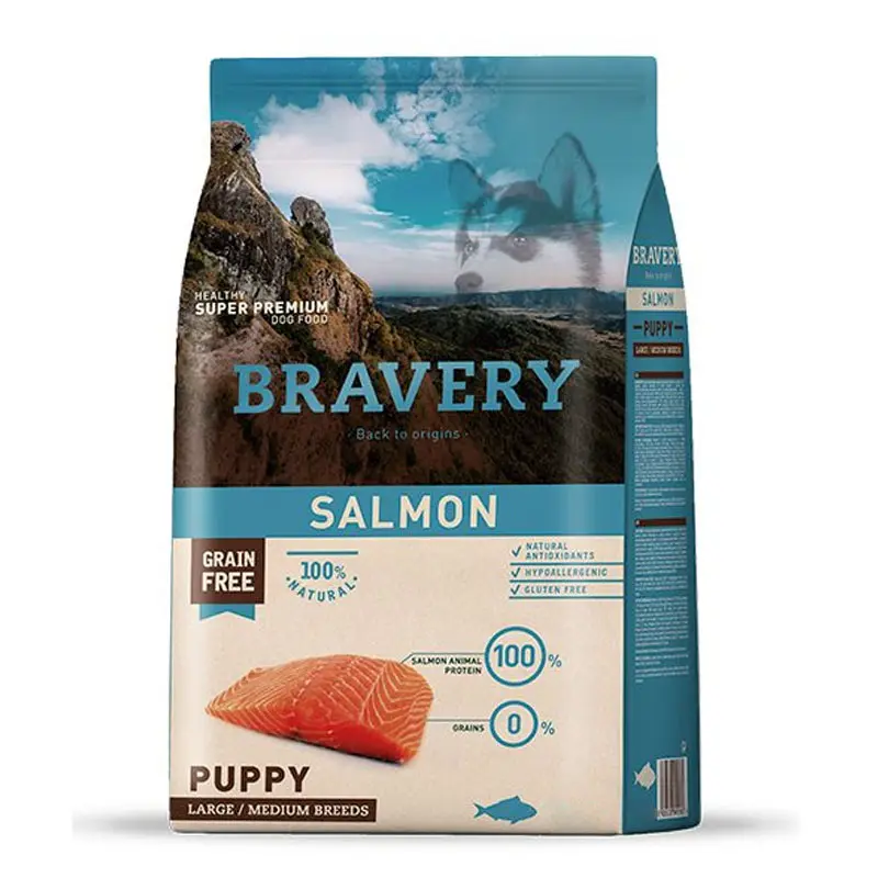 BRAVERY PUPPY SALMÓN 4KG